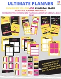 Planner 2020 Printable - Bumblebee Yellow and Charcoal Black
