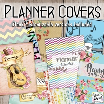 Binder and Planner Covers and Spine Labels