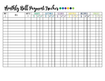 Monthly Bill Chart