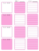 Planner Pages: Pink (freebie)