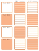 Planner Pages: orange