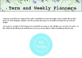 Planner - Term and Weekly (Editable)