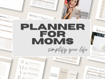 Preview of Planner for Busy Moms | Simplify Your Life