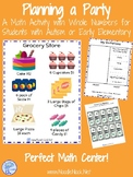 Planning A Party Math Activity with Whole Numbers for Auti