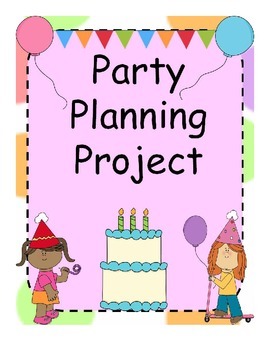 Preview of Planning A Party Project Operations with Money and Decimals