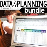 Digital Data Tracking Sheets & Lesson Plan Templates for Google Drive BUNDLE