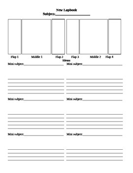 Preview of Planning Sheets for Lapbooks