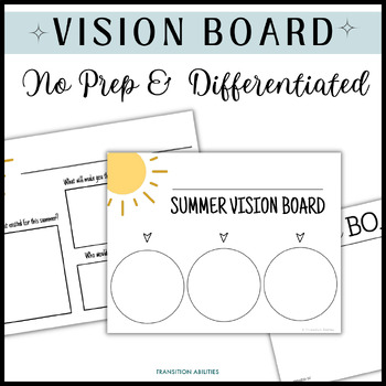 Planning Summer | Lesson, Activities & Vision Board | Social Group ...