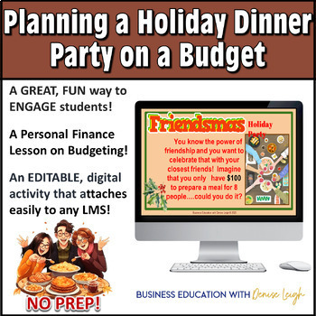 Preview of Planning Thanksgiving/Christmas Dinner on Budget - Personal Finance Class Lesson