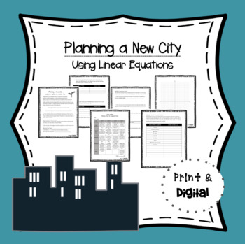Preview of Planning a City - Using Linear Equations