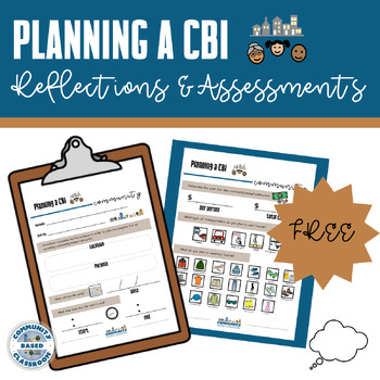 Preview of Planning a Community Based Instruction - Guide to Plan a CBI