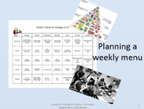 Planning a Weekly Menu - PowerPoint & Worksheet