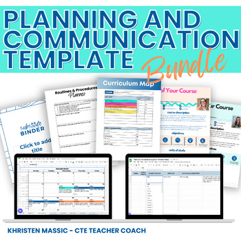 Preview of Planning and Communication Template Bundle for Middle School and High School
