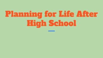 Preview of Planning for Life After High School Budgeting Project