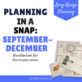 Music Lesson Overview {September-December Bundled Set}