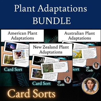 Preview of Plant Adaptations Card Sort BUNDLE | Structural Behavioral and Physiological