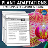 Plant Adaptations Nonfiction Reading Comprehension Passages