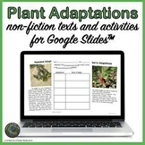 Plant Adaptations Nonfiction Texts and Activities for Use 