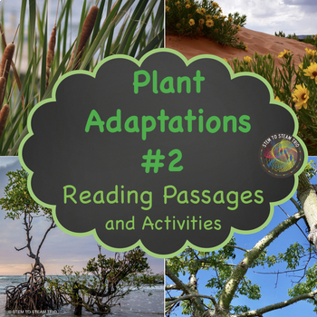 Preview of Plant Adaptations Reading Comprehension Passages and Activities 2 NGSS 3-LS2 