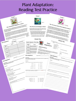 Preview of 5th Grade Informational Text with Passages- Plants: Reading State Test Practice