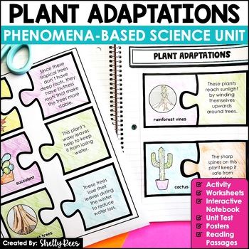 Preview of Plant Adaptations Unit | Phenomenon Based Science CER