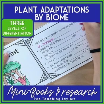 Preview of Plant Adaptations by Biome: Differentiated Mini-book and Research