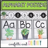 Plant Alphabet Posters: Normal and Cursive Font