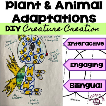 Preview of Plant and Animal Adaptations and Characteristics Interactive Creature Creation