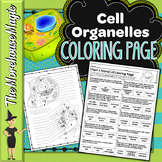 Plant & Animal Cell Organelles Science Color By Number or Quiz
