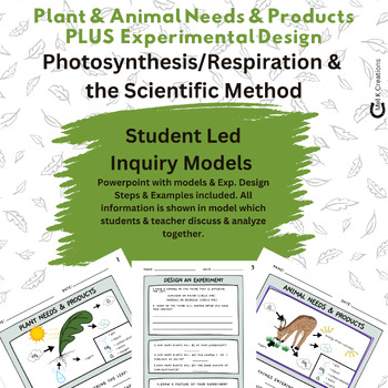 Preview of Plant & Animal Needs/Products Experimental Design: Photosynthesis & Respiration