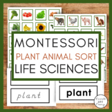 Plant & Animal Sort - Montessori Preschool Life Science Activity
