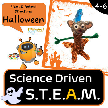 Preview of Plant & Animal Structures & Functions - Halloween SteAm Activity