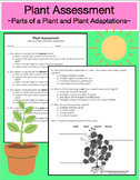 Plant Assessment: Parts of a Plant and Plant Adaptations