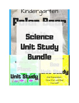 Preview of Plant, Bee, Polar Bear Unit Study Bundle