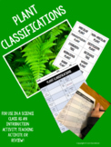 Plant Classification Activities