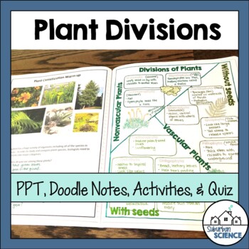 Preview of Plant Classification Mini-Unit: Presentation, Plant Doodle Notes & Activities