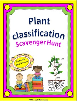 Preview of Plant Classification Scavenger Hunt: | Printable and Digital Distance Learning