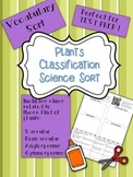 Plant Classification Science Vocabulary Word Sort