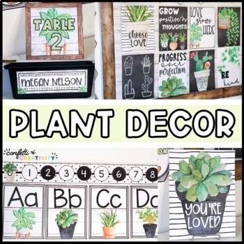 Preview of Plant Classroom Decor Bundle | Plant Classroom Theme