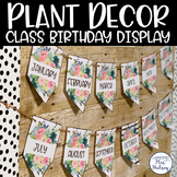 Plant Decor Class Birthday Display