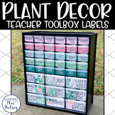 Plant Decor Teacher Toolbox Labels
