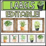 Plant Editable Labels