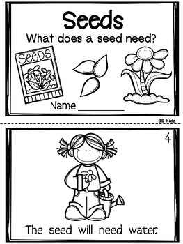 Plant Emergent Reader with Activities {Facts About Plants & Seeds