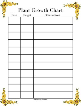 Preview of Plant Growth Chart - Free