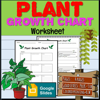 Preview of Plant Growth Chart - Worksheet