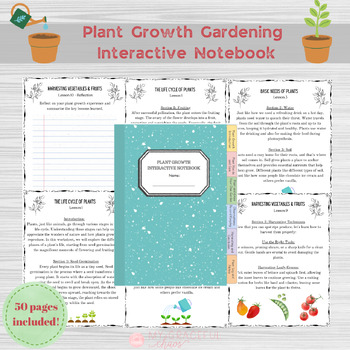 Preview of Plant Growth Interactive Notebook - Perfect Addition to Gardening Class!