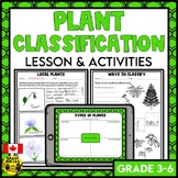 Plant Classification Lesson and Activities | Living Systems