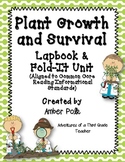 Plant Growth and Survival Lapbook Unit {Common Core}