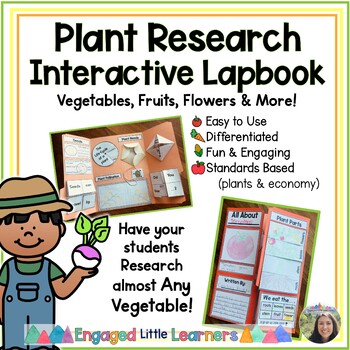 Preview of Plant Interactive Lapbook | Research Project | Differentiated | Project-Based