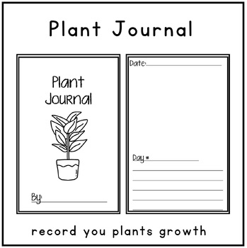 Preview of My Plant Observation Journal for Nature Spring Activity